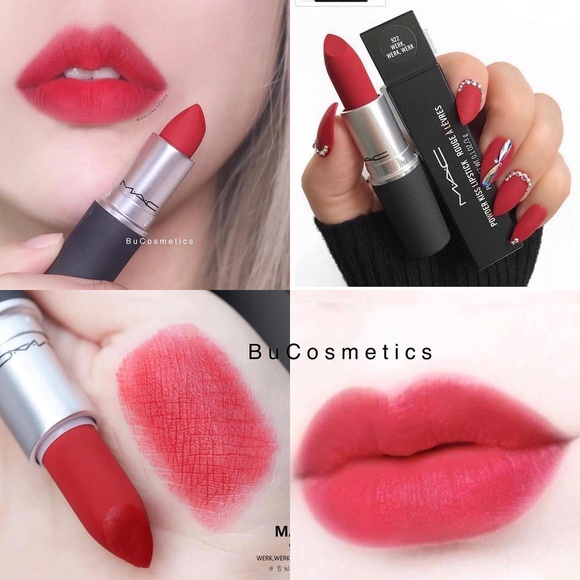 MAC Werk Werk Werk Powder Kiss Lipstick - Brand new in box - unopened - Picture 5 of 7